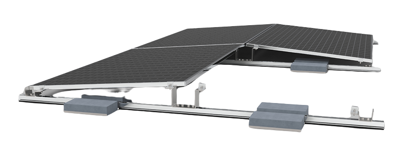 Ballast roof mounting